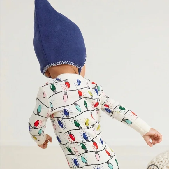 🆕 NWOT Hanna Andersson Bright Bulbs Jumper w/ shirt & baby gnome hat bundle - Picture 3 of 9